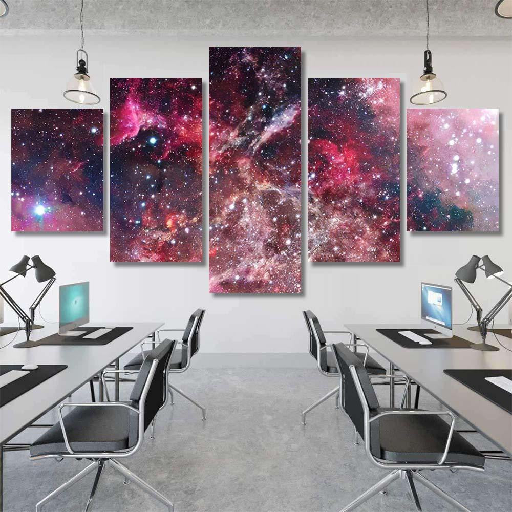 Night Sky Stars Nebula Elements This Galaxy Sky and Space Multi Piece Panel Canvas Home Decor Housewarming Gift Ideas Poster Canvas Gallery Prints