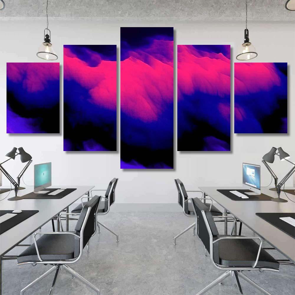 Smoke Colorful Background Color Explosion Abstact Galaxy Sky and Space Multi Piece Panel Canvas Home Decor Housewarming Gift Ideas Poster Canvas Gallery Prints