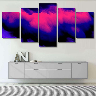 Smoke Colorful Background Color Explosion Abstact Galaxy Sky and Space Multi Piece Panel Canvas Home Decor Housewarming Gift Ideas Poster Canvas Gallery Prints
