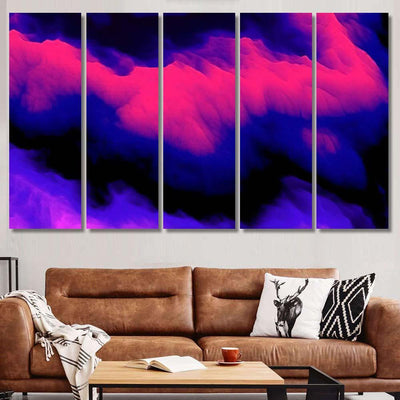 Smoke Colorful Background Color Explosion Abstact Galaxy Sky and Space Multi Piece Panel Canvas Home Decor Housewarming Gift Ideas Poster Canvas Gallery Prints
