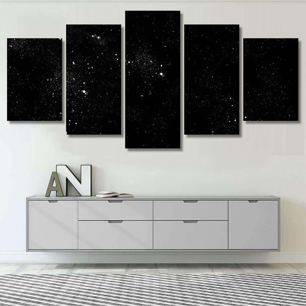 Stars Field 1 Galaxy Sky and Space Multi Piece Panel Canvas Home Decor Housewarming Gift Ideas Poster Canvas Gallery Prints