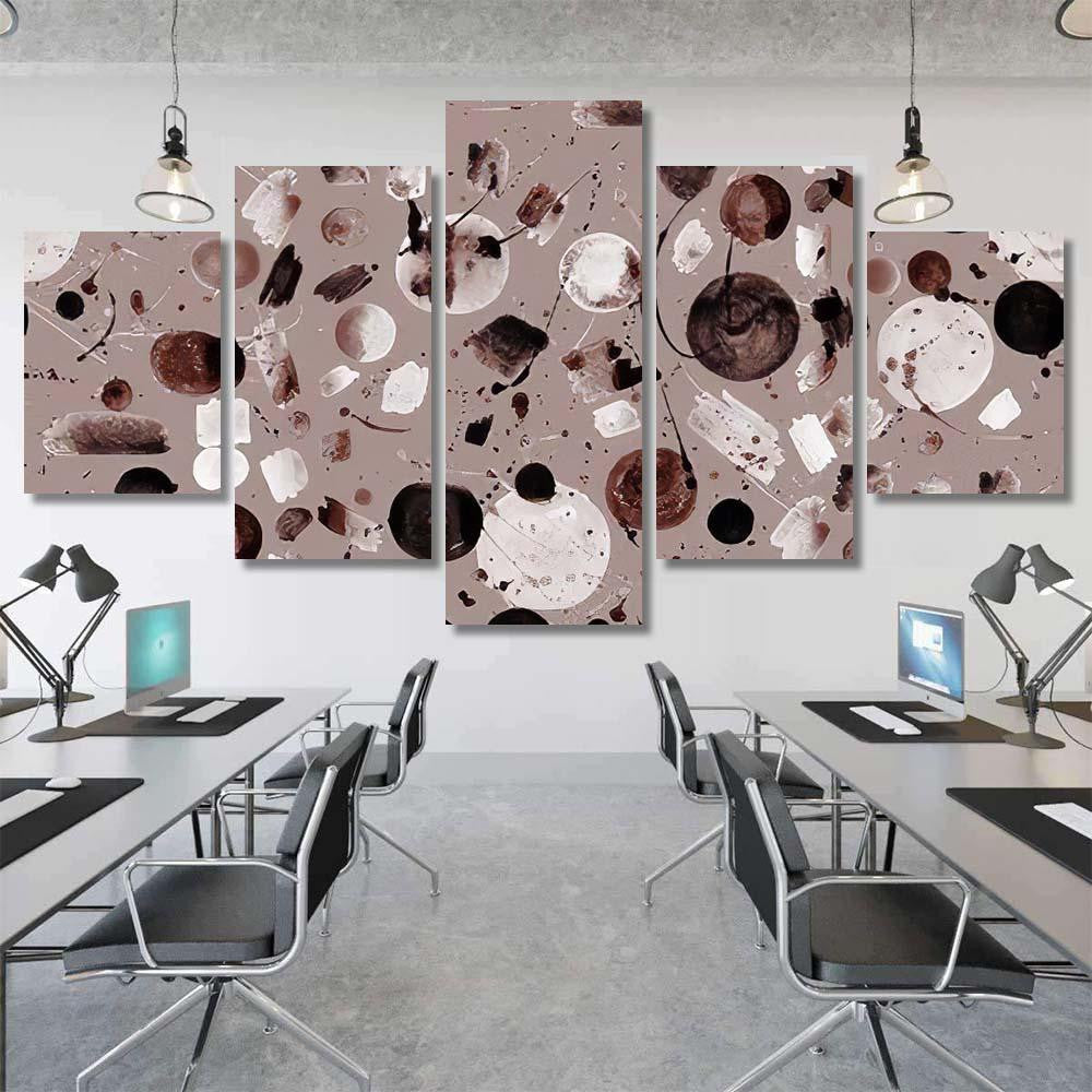 Hand Abstract Watercolor Galaxy Planets 7 Galaxy Sky and Space Multi Piece Panel Canvas Home Decor Housewarming Gift Ideas Poster Canvas Gallery Prints