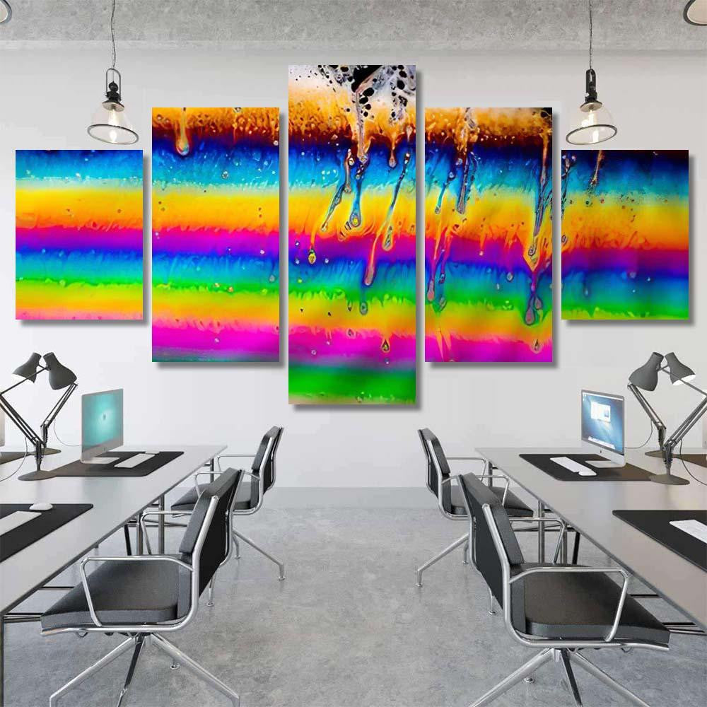Psychedelic Abstract Planet Soap Bubble Light 32 Galaxy Sky and Space Multi Piece Panel Canvas Home Decor Housewarming Gift Ideas Poster Canvas Gallery Prints