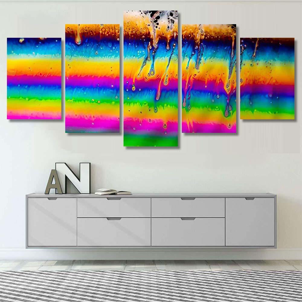 Psychedelic Abstract Planet Soap Bubble Light 32 Galaxy Sky and Space Multi Piece Panel Canvas Home Decor Housewarming Gift Ideas Poster Canvas Gallery Prints