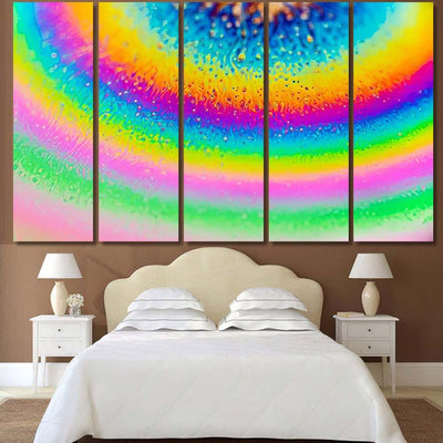 Psychedelic Abstract Planet Soap Bubble Light 15 Galaxy Sky and Space Multi Piece Panel Canvas Home Decor Housewarming Gift Ideas Poster Canvas Gallery Prints
