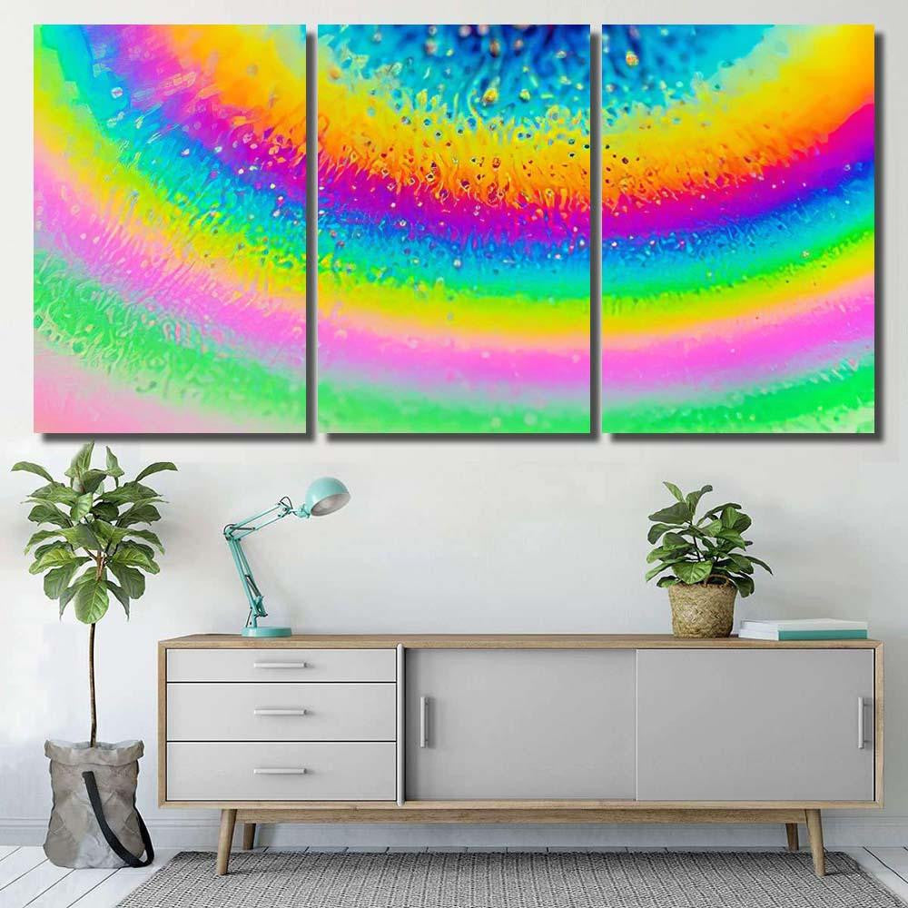 Psychedelic Abstract Planet Soap Bubble Light 15 Galaxy Sky and Space Multi Piece Panel Canvas Home Decor Housewarming Gift Ideas Poster Canvas Gallery Prints
