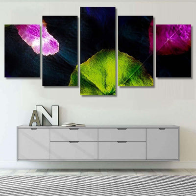Purple Extraterrestrial Watercolor Grunge White Space Galaxy Sky and Space Multi Piece Panel Canvas Home Decor Housewarming Gift Ideas Poster Canvas Gallery Prints