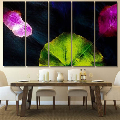 Purple Extraterrestrial Watercolor Grunge White Space Galaxy Sky and Space Multi Piece Panel Canvas Home Decor Housewarming Gift Ideas Poster Canvas Gallery Prints