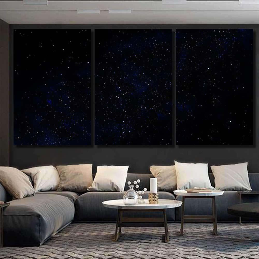 Space Star Galaxy Universe Scene Galaxy Sky and Space Multi Piece Panel Canvas Home Decor Housewarming Gift Ideas Poster Canvas Gallery Prints