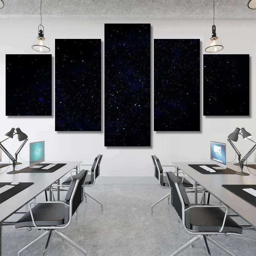 Space Star Galaxy Universe Scene Galaxy Sky and Space Multi Piece Panel Canvas Home Decor Housewarming Gift Ideas Poster Canvas Gallery Prints