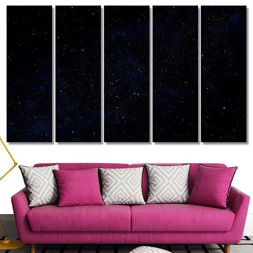 Space Star Galaxy Universe Scene Galaxy Sky and Space Multi Piece Panel Canvas Home Decor Housewarming Gift Ideas Poster Canvas Gallery Prints