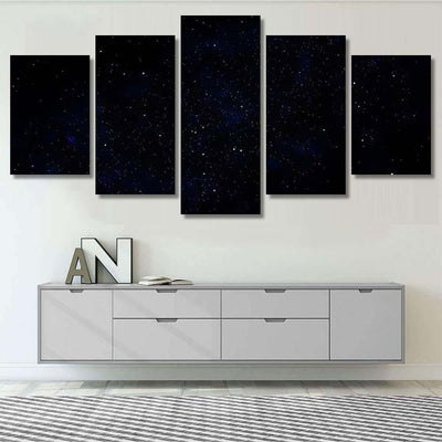 Space Star Galaxy Universe Scene Galaxy Sky and Space Multi Piece Panel Canvas Home Decor Housewarming Gift Ideas Poster Canvas Gallery Prints