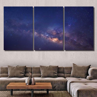 Milky Way Galaxy Stars Space Dust 6 Galaxy Sky and Space Multi Piece Panel Canvas Home Decor Housewarming Gift Ideas Poster Canvas Gallery Prints