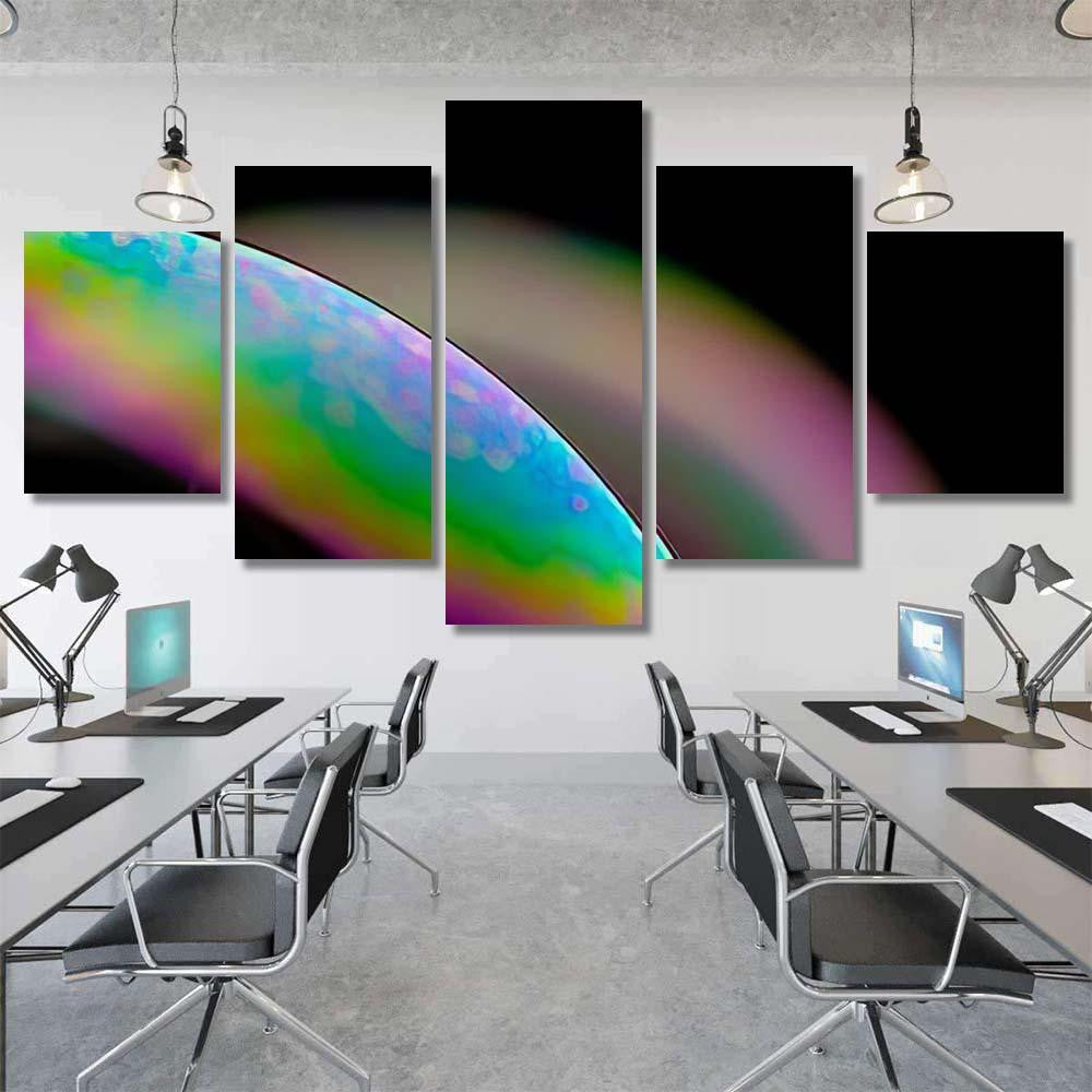 Psychedelic Abstract Planet Soap Bubble Light 8 Galaxy Sky and Space Multi Piece Panel Canvas Home Decor Housewarming Gift Ideas Poster Canvas Gallery Prints