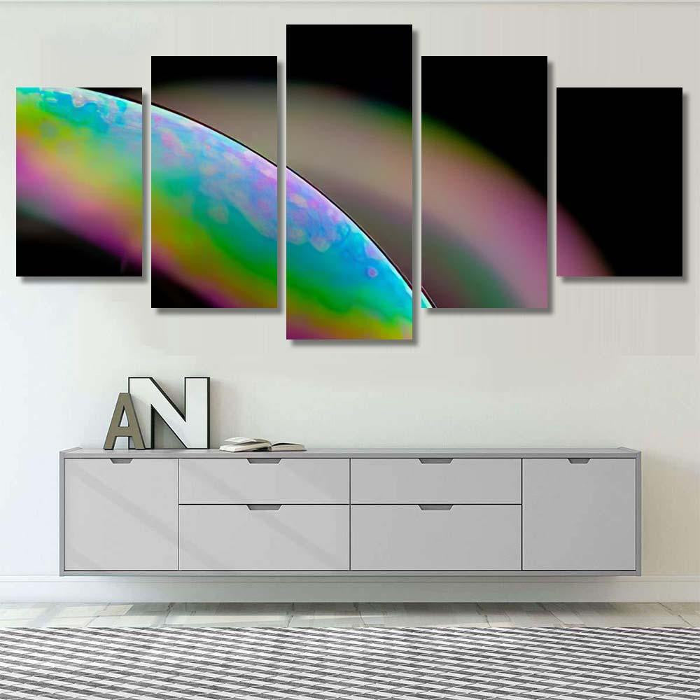 Psychedelic Abstract Planet Soap Bubble Light 8 Galaxy Sky and Space Multi Piece Panel Canvas Home Decor Housewarming Gift Ideas Poster Canvas Gallery Prints