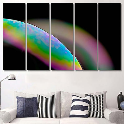 Psychedelic Abstract Planet Soap Bubble Light 8 Galaxy Sky and Space Multi Piece Panel Canvas Home Decor Housewarming Gift Ideas Poster Canvas Gallery Prints