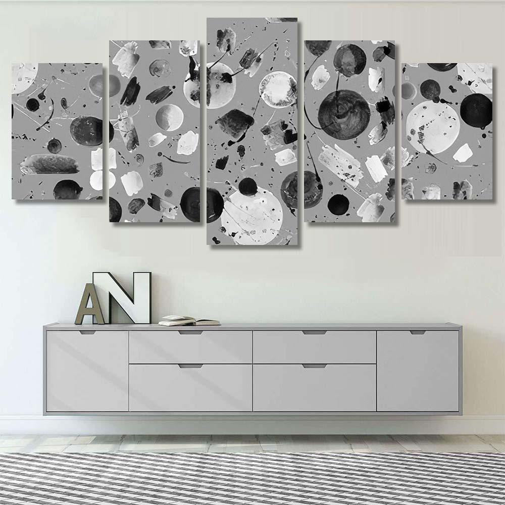 Hand Abstract Watercolor Galaxy Planets Galaxy Sky and Space Multi Piece Panel Canvas Home Decor Housewarming Gift Ideas Poster Canvas Gallery Prints