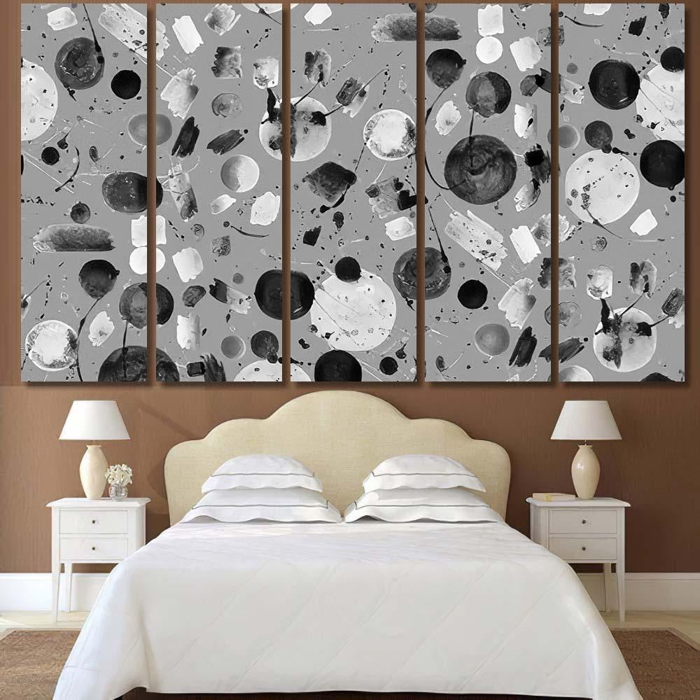 Hand Abstract Watercolor Galaxy Planets Galaxy Sky and Space Multi Piece Panel Canvas Home Decor Housewarming Gift Ideas Poster Canvas Gallery Prints