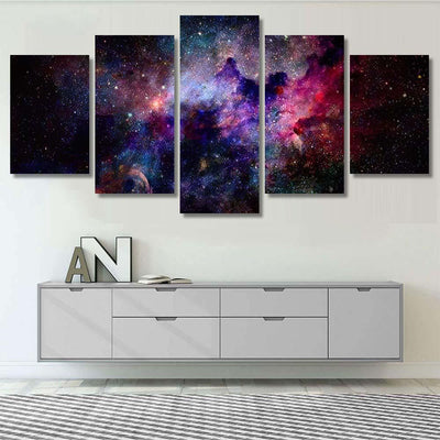 Nebula Galaxies Space Celestial Sky Elements 1 Galaxy Sky and Space Multi Piece Panel Canvas Home Decor Housewarming Gift Ideas Poster Canvas Gallery Prints