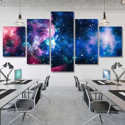 Star Field Deep Space Many Light 5 Galaxy Sky and Space Multi Piece Panel Canvas Home Decor Housewarming Gift Ideas Poster Canvas Gallery Prints