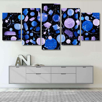 Hand Abstract Watercolor Galaxy Planets 24 Galaxy Sky and Space Multi Piece Panel Canvas Home Decor Housewarming Gift Ideas Poster Canvas Gallery Prints