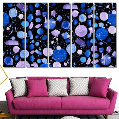 Hand Abstract Watercolor Galaxy Planets 24 Galaxy Sky and Space Multi Piece Panel Canvas Home Decor Housewarming Gift Ideas Poster Canvas Gallery Prints