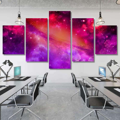 Space Universe Nebula Star Light 2 Galaxy Sky and Space Multi Piece Panel Canvas Home Decor Housewarming Gift Ideas Poster Canvas Gallery Prints