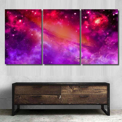 Space Universe Nebula Star Light 2 Galaxy Sky and Space Multi Piece Panel Canvas Home Decor Housewarming Gift Ideas Poster Canvas Gallery Prints
