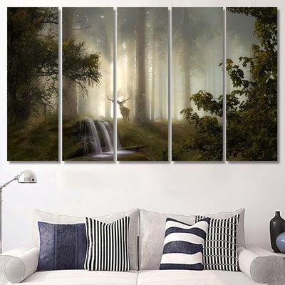 Fantasy Landscape Compositing - Fantasy Canvas Print Panel Canvas, 3-5 Piece Canvas Art, Multi Panel Canvas Wall Art Poster Canvas Gallery Framed Prints, Canvas