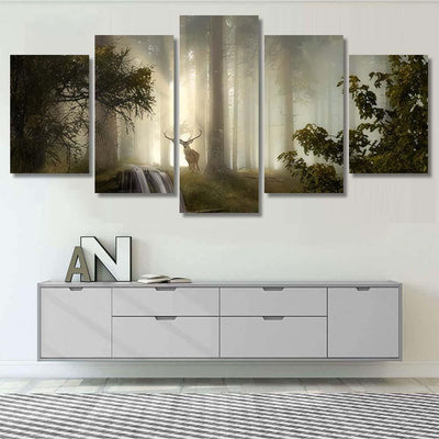 Fantasy Landscape Compositing - Fantasy Canvas Print Panel Canvas, 3-5 Piece Canvas Art, Multi Panel Canvas Wall Art Poster Canvas Gallery Framed Prints, Canvas