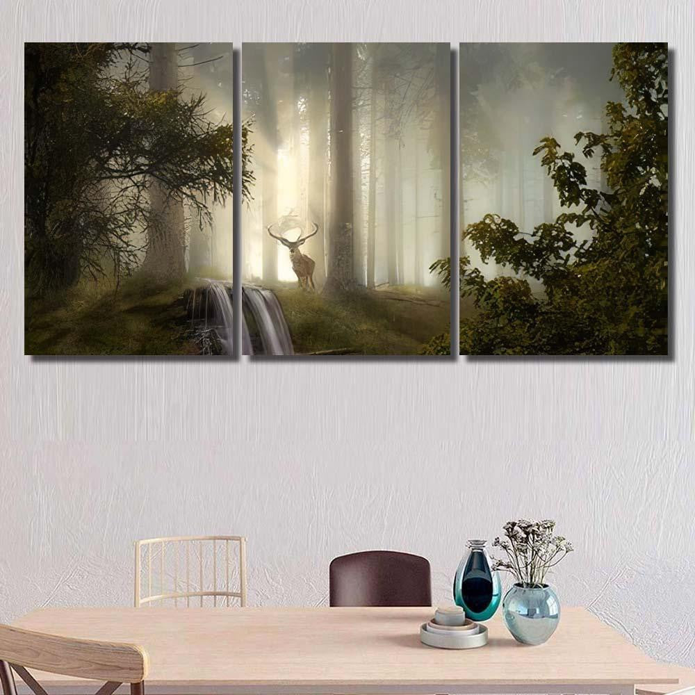 Fantasy Landscape Compositing - Fantasy Canvas Print Panel Canvas, 3-5 Piece Canvas Art, Multi Panel Canvas Wall Art Poster Canvas Gallery Framed Prints, Canvas