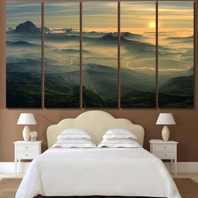 Fantasy Landscape 11 - Fantasy Canvas Print Panel Canvas, 3-5 Piece Canvas Art, Multi Panel Canvas Wall Art Poster Canvas Gallery Framed Prints, Canvas