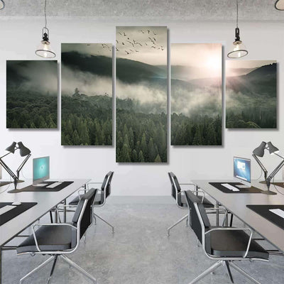 Epic Fantasy Landscape 1 - Fantasy Canvas Print Panel Canvas, 3-5 Piece Canvas Art, Multi Panel Canvas Wall Art Poster Canvas Gallery Framed Prints, Canvas