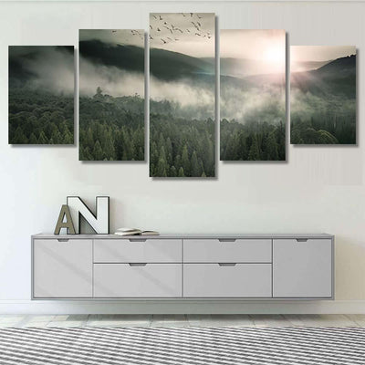 Epic Fantasy Landscape 1 - Fantasy Canvas Print Panel Canvas, 3-5 Piece Canvas Art, Multi Panel Canvas Wall Art Poster Canvas Gallery Framed Prints, Canvas