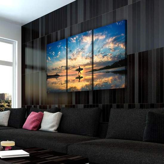 The Great Pyramids at Dawn Sunset Landscape Multi Canvas Wall Art Ideas, Multi Piece Panel Canvas Home Decor Housewarming Gift Ideas Framed Prints, Canvas