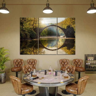 Natural Landscape Foggy Mountain Bear' Multi Canvas Wall Art Ideas, Multi Piece Panel Canvas Home Decor Housewarming Gift Ideas Framed Prints, Canvas