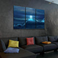 Luxury New York City at Night City Landscape Multi Canvas Wall Art Ideas, Multi Piece Panel Canvas Home Decor Housewarming Gift Ideas Framed Prints, Canvas