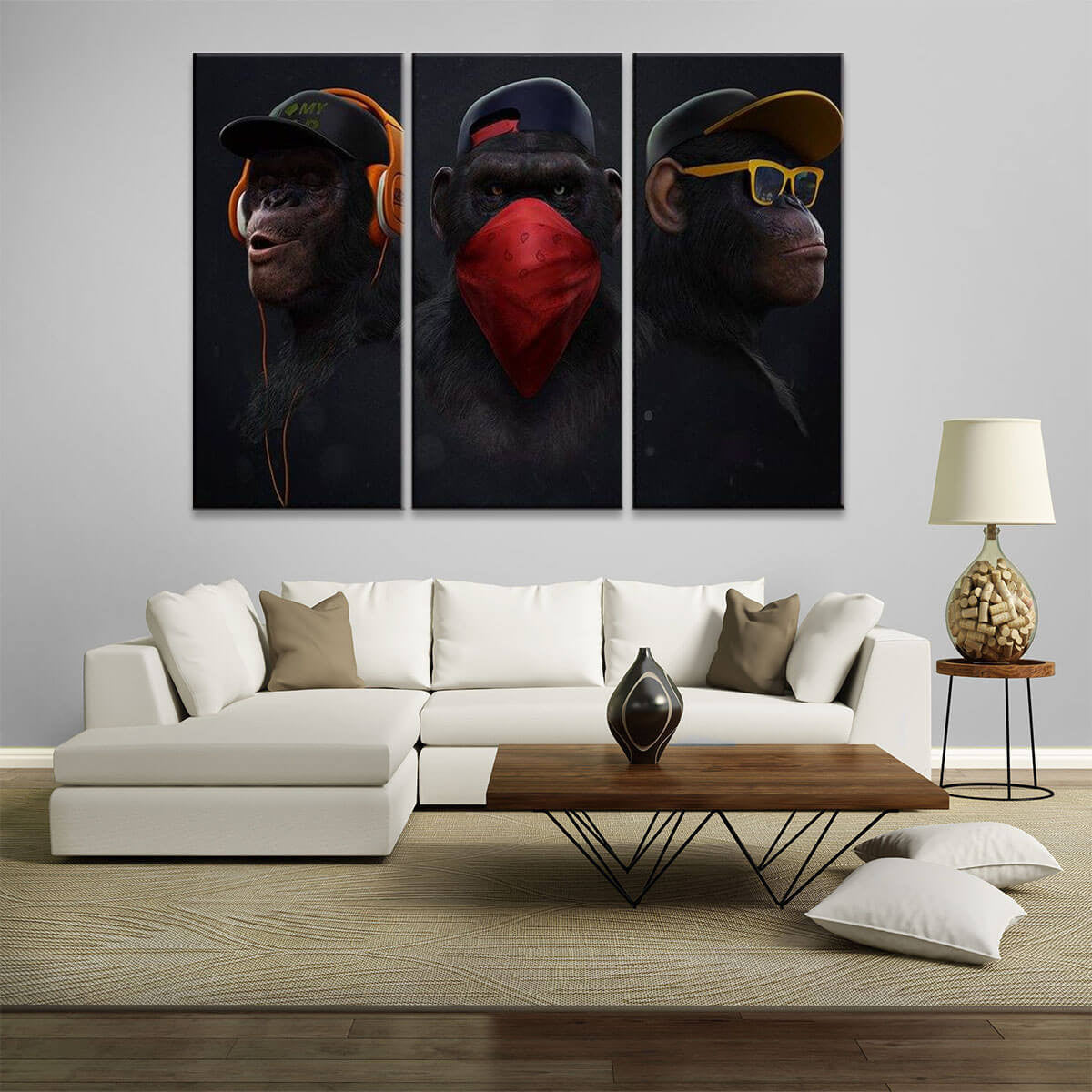 Tranquil Lake Colorful Red Leaf Autumn Graphic Multi Canvas Wall Art Ideas, Multi Piece Panel Canvas Home Decor Housewarming Gift Ideas Framed Prints, Canvas
