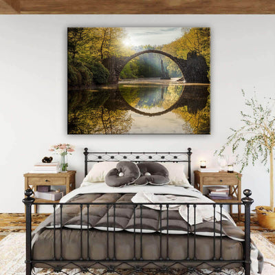 Natural Landscape Devil's Bridge Sun Forest  Multi Canvas Wall Art Ideas, Multi Piece Panel Canvas Home Decor Housewarming Gift Ideas Framed Prints, Canvas