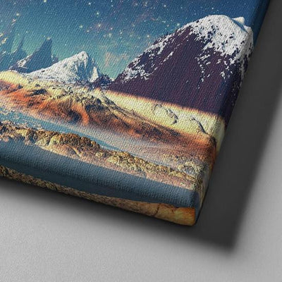 Natural Landscape Galactic Expanse Moutain Multi Canvas Wall Art Ideas, Multi Piece Panel Canvas Home Decor Housewarming Gift Ideas Framed Prints, Canvas