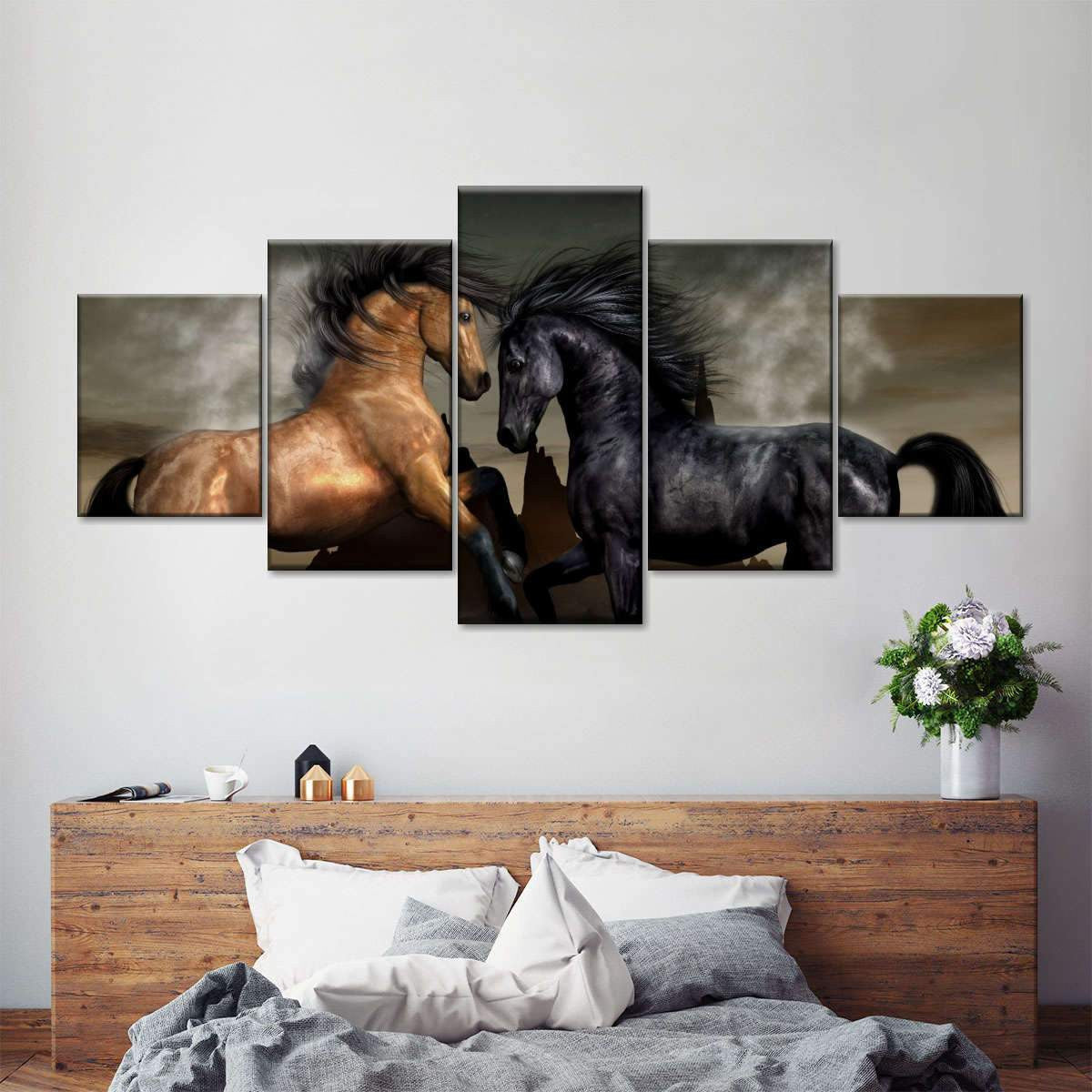 Natural Landscape Galactic Expanse Moutain Multi Canvas Wall Art Ideas, Multi Piece Panel Canvas Home Decor Housewarming Gift Ideas Framed Prints, Canvas