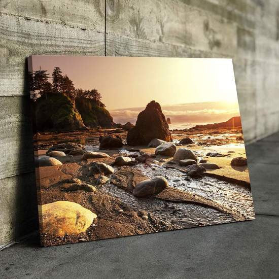 Natural Landscape Rocky Beach Multi Canvas Wall Art Ideas, Multi Piece Panel Canvas Home Decor Housewarming Gift Ideas Framed Prints, Canvas