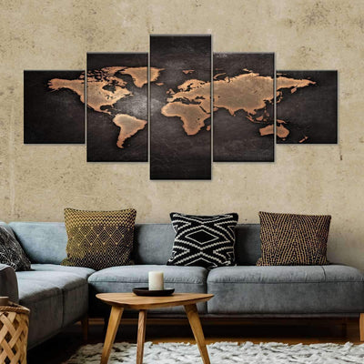 Overseeing Grizzly Bear Wild Animal Multi Canvas Wall Art Ideas, Multi Piece Panel Canvas Home Decor Housewarming Gift Ideas Framed Prints, Canvas