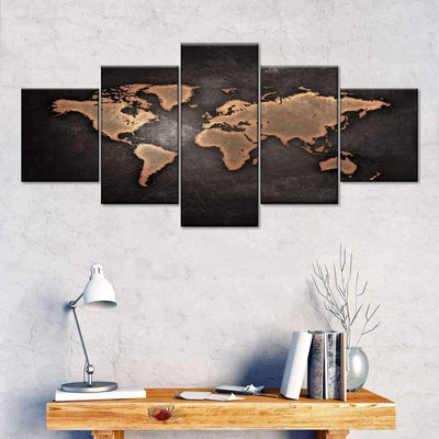 Overseeing Grizzly Bear Wild Animal Multi Canvas Wall Art Ideas, Multi Piece Panel Canvas Home Decor Housewarming Gift Ideas Framed Prints, Canvas