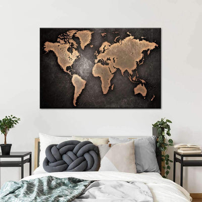 Overseeing Grizzly Bear Wild Animal Multi Canvas Wall Art Ideas, Multi Piece Panel Canvas Home Decor Housewarming Gift Ideas Framed Prints, Canvas