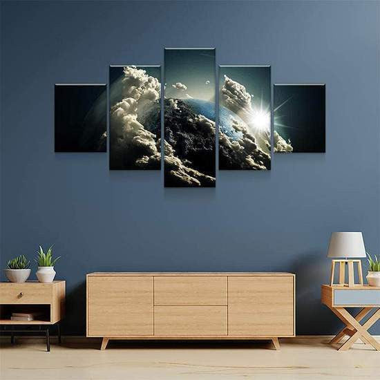 Print Dueling Wild Horses Wild Animals Multi Canvas Wall Art Ideas, Multi Piece Panel Canvas Home Decor Housewarming Gift Ideas Framed Prints, Canvas