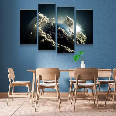 Print Dueling Wild Horses Wild Animals Multi Canvas Wall Art Ideas, Multi Piece Panel Canvas Home Decor Housewarming Gift Ideas Framed Prints, Canvas