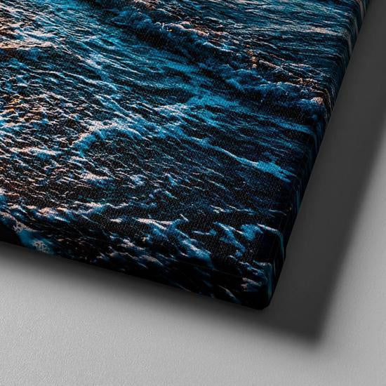 Peaceful Sunset Waves Beautiful Sunset Beach Blue Ocean Landscape Sea Multi Canvas Wall Art Ideas, Multi Piece Panel Canvas Home Decor Housewarming Gift Ideas Framed Prints, Canvas