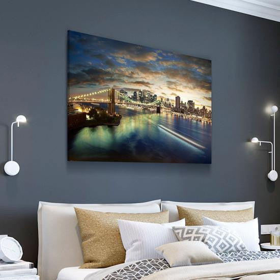 Orbiting Earth Night View Landscape Multi Canvas Wall Art Ideas, Multi Piece Panel Canvas Home Decor Housewarming Gift Ideas Framed Prints, Canvas