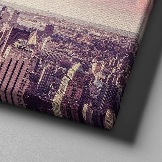 City Landscape Empire State Building Sunset Usa Pround Multi Canvas Wall Art Ideas, Multi Piece Panel Canvas Home Decor Housewarming Gift Ideas Framed Prints, Canvas
